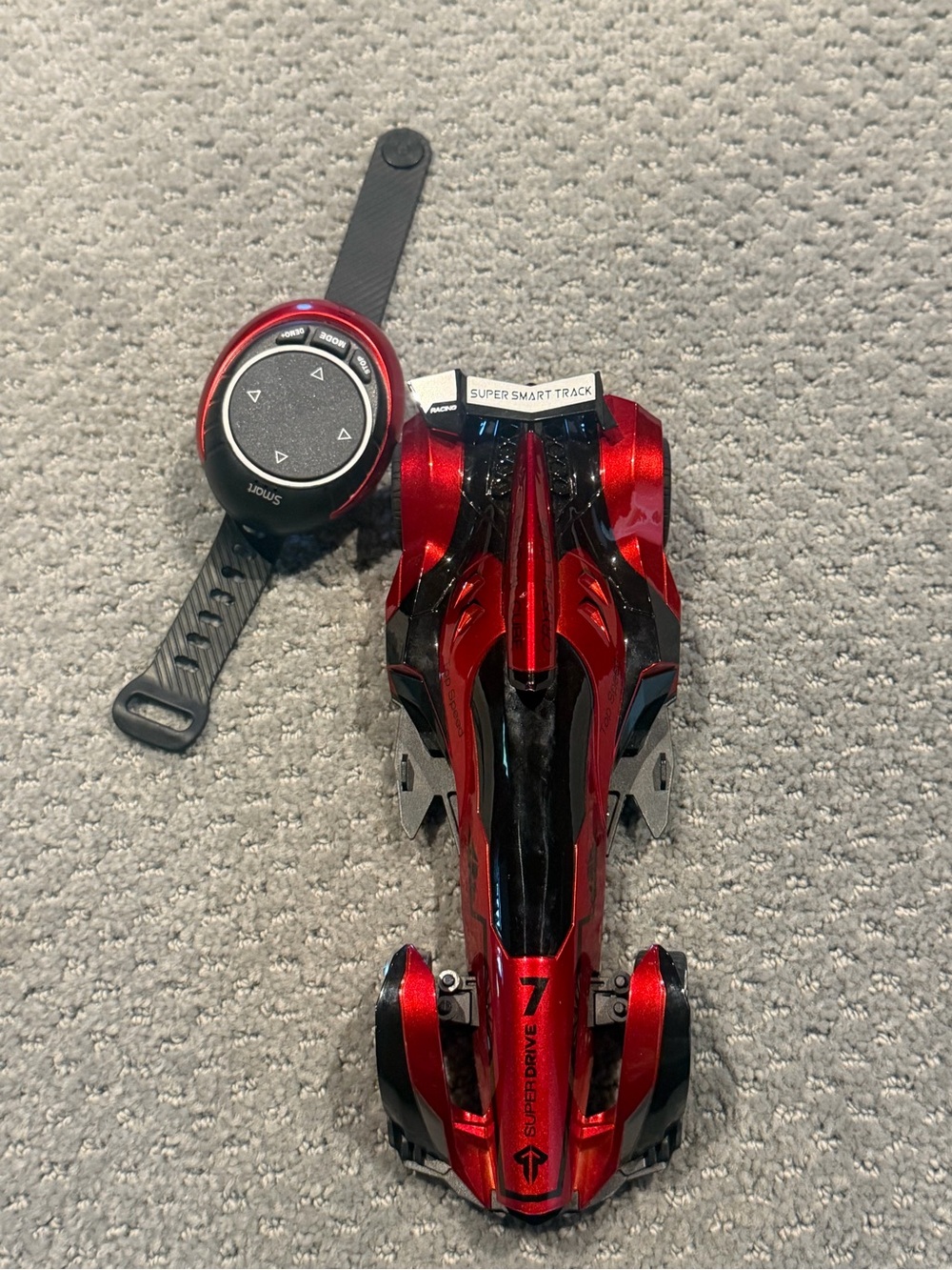Red & Black Remote Control Racing Car with Wrist Remote